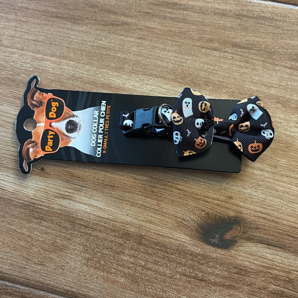 🤍Party Dog Halloween Collar with Bow Tie - Picture 6 of 8